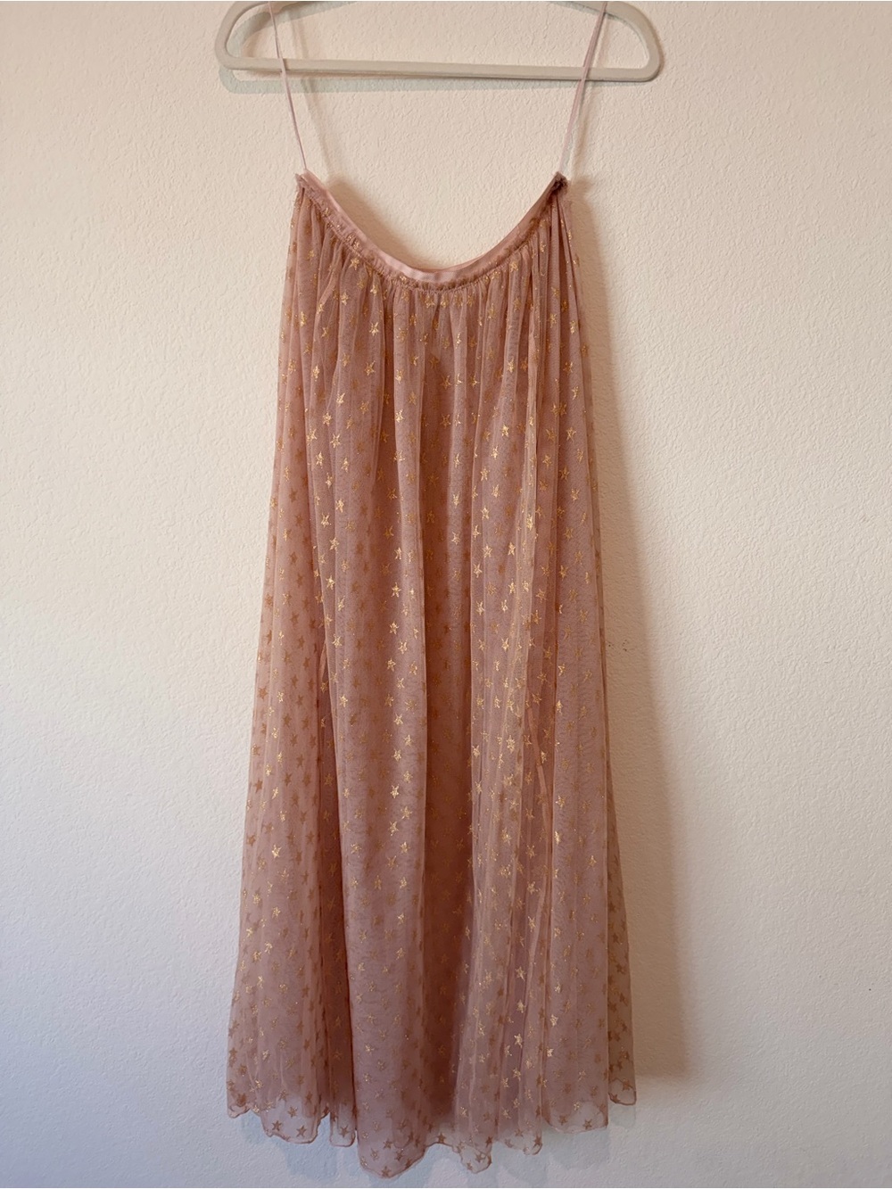 Free People A Star Is Born Metallic Maxi Skirt - Blush Pink - Picture 3 of 4